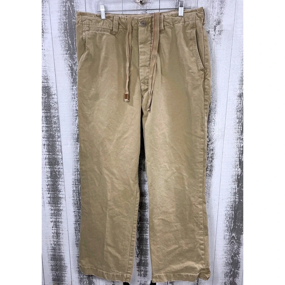 Ezra Fitch Chino Pants Mens 34 Baggy Skater Grunge Utility Gorpcore Button Fly‎
